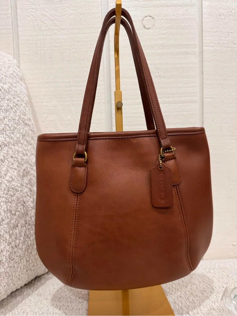 vintage Coach medium framed pouch shoulder bag